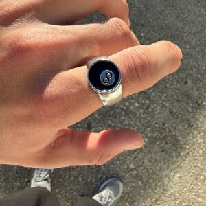 Silver “8 ball” Ring